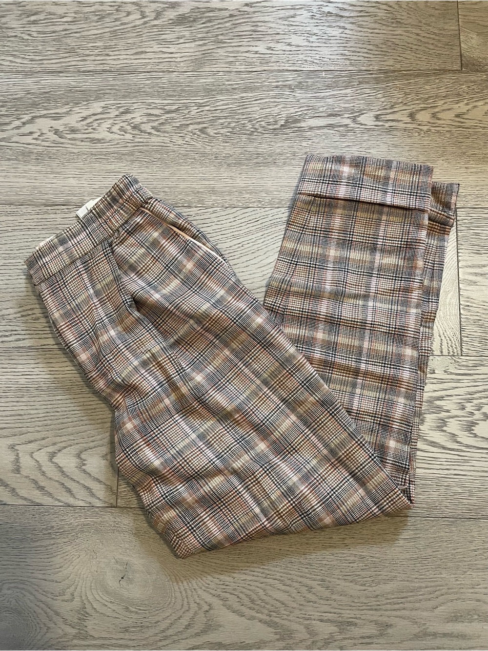Massimo Dutti Plaid Trousers